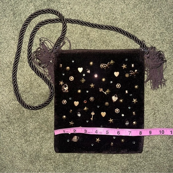 Capelli Brown Shoulder Bag with Jewels and Charms - Picture 14 of 14